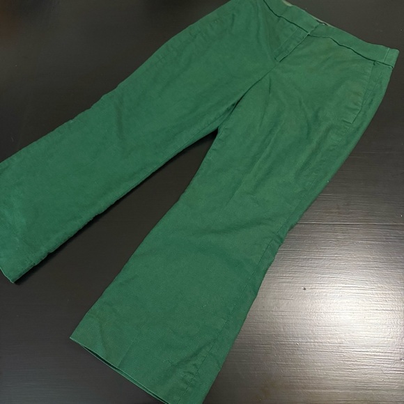 J. Crew Pants - J. Crew Kelsey Green Wide-Leg Pants